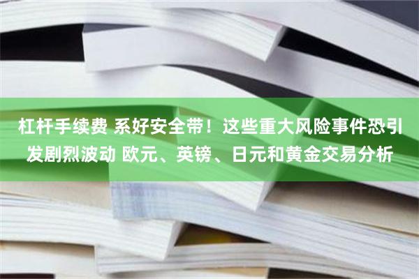 杠杆手续费 系好安全带！这些重大风险事件恐引发剧烈波动 欧元、英镑、日元和黄金交易分析