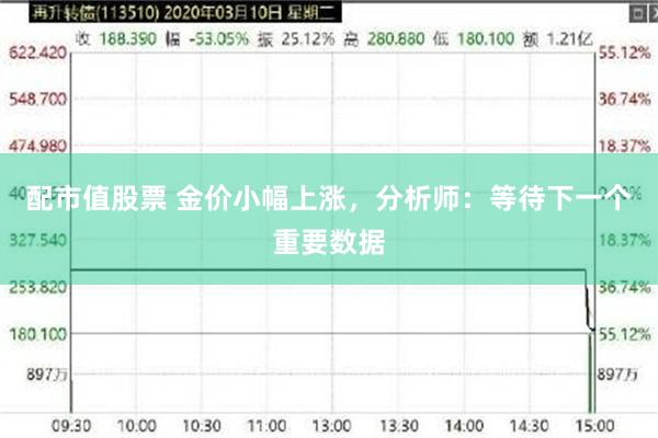 配市值股票 金价小幅上涨，分析师：等待下一个重要数据