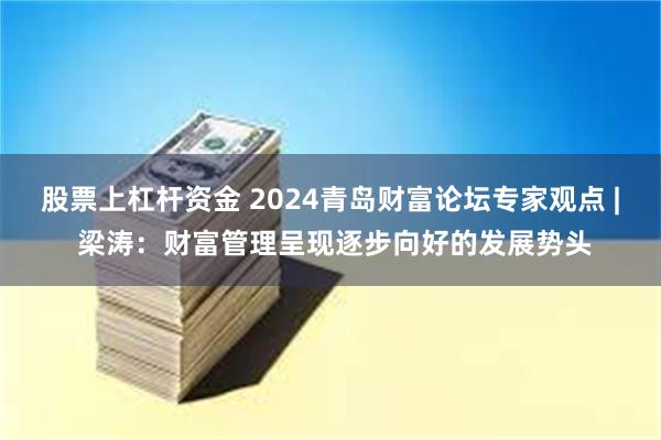 股票上杠杆资金 2024青岛财富论坛专家观点 | 梁涛：财富管理呈现逐步向好的发展势头